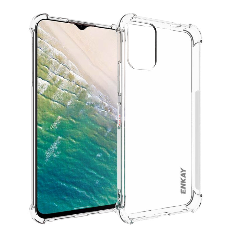 For Nokia C32 4G ENKAY Clear TPU Shockproof Anti-slip Phone Case by ENKAY