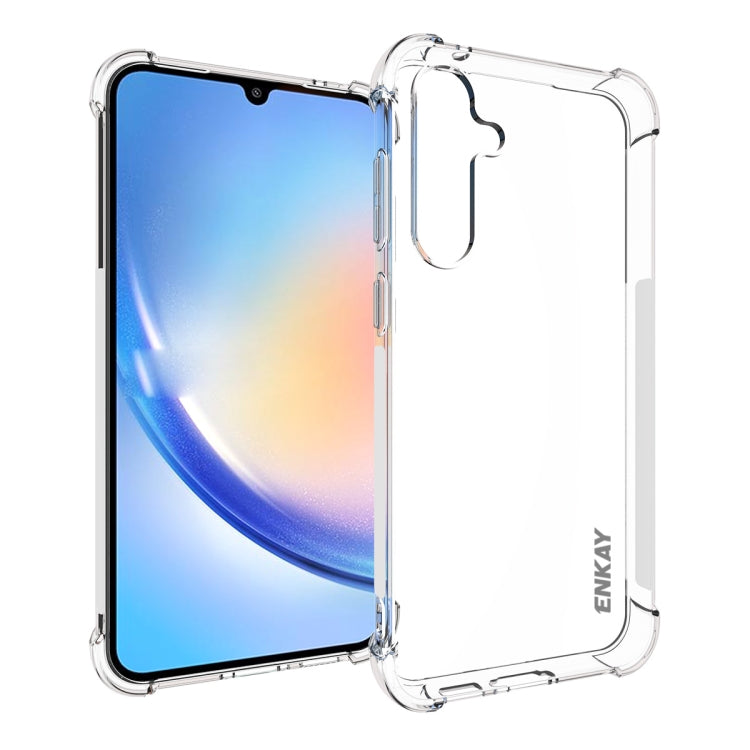 For Samsung Galaxy S23 FE 5G ENKAY Hat-Prince Transparent TPU Shockproof Phone Case - Galaxy S23 FE 5G Cases by ENKAY | Online Shopping UK | buy2fix