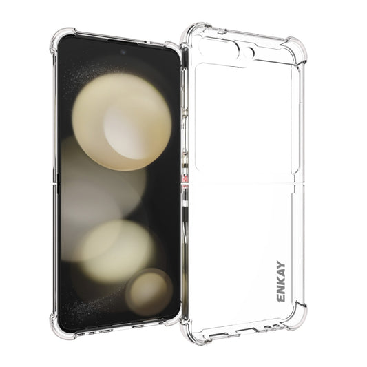 For Samsung Galaxy Z Flip5 ENKAY Hat-Prince Transparent TPU Shockproof Phone Case - Galaxy Z Flip5 Cases by ENKAY | Online Shopping UK | buy2fix