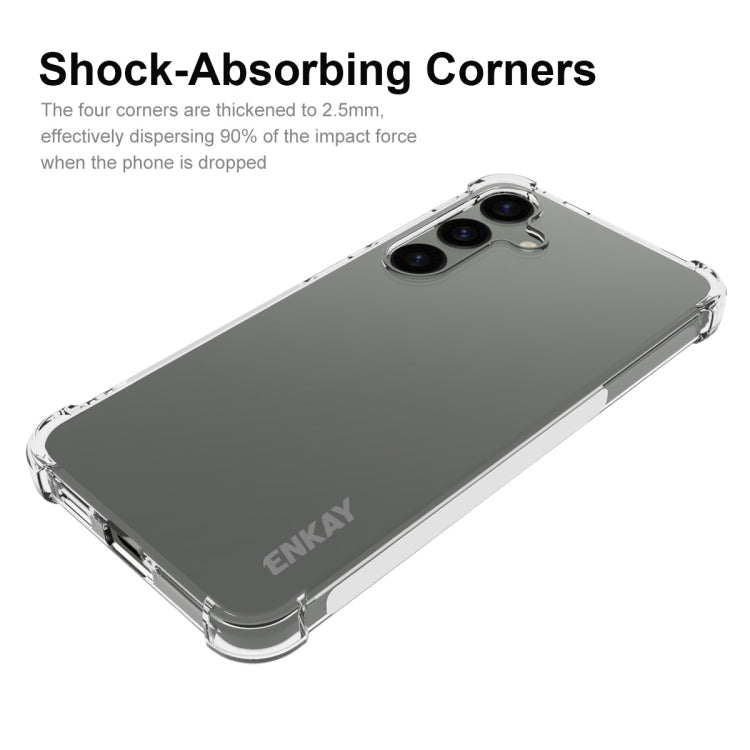 For Samsung Galaxy S24 5G ENKAY Hat-Prince Transparent TPU Shockproof Phone Case - Galaxy S24 5G Cases by ENKAY | Online Shopping UK | buy2fix