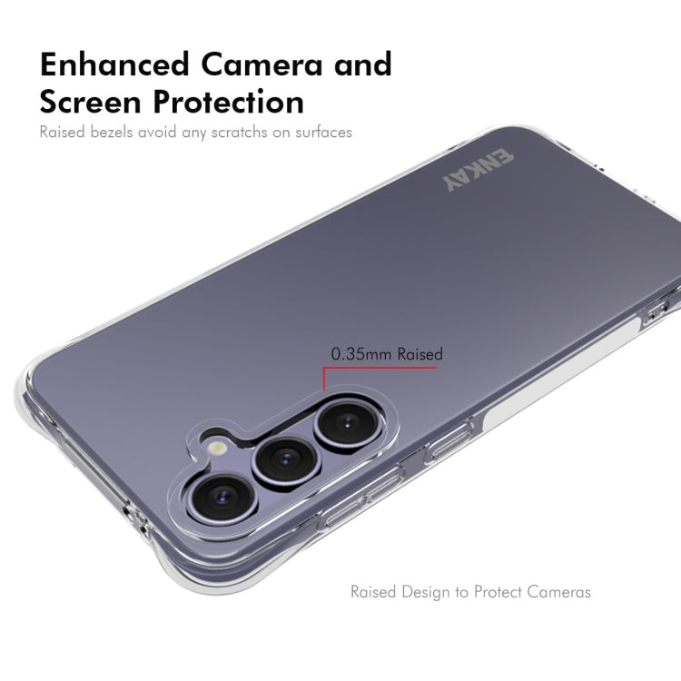 For Samsung Galaxy S24 FE 5G ENKAY Hat-Prince Transparent TPU Shockproof Phone Case - Galaxy S24 FE 5G Cases by ENKAY | Online Shopping UK | buy2fix