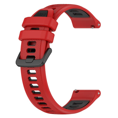 For Huawei Watch GT Runner 22mm Sports Two-Color Silicone Watch Band(Red+Black) by buy2fix