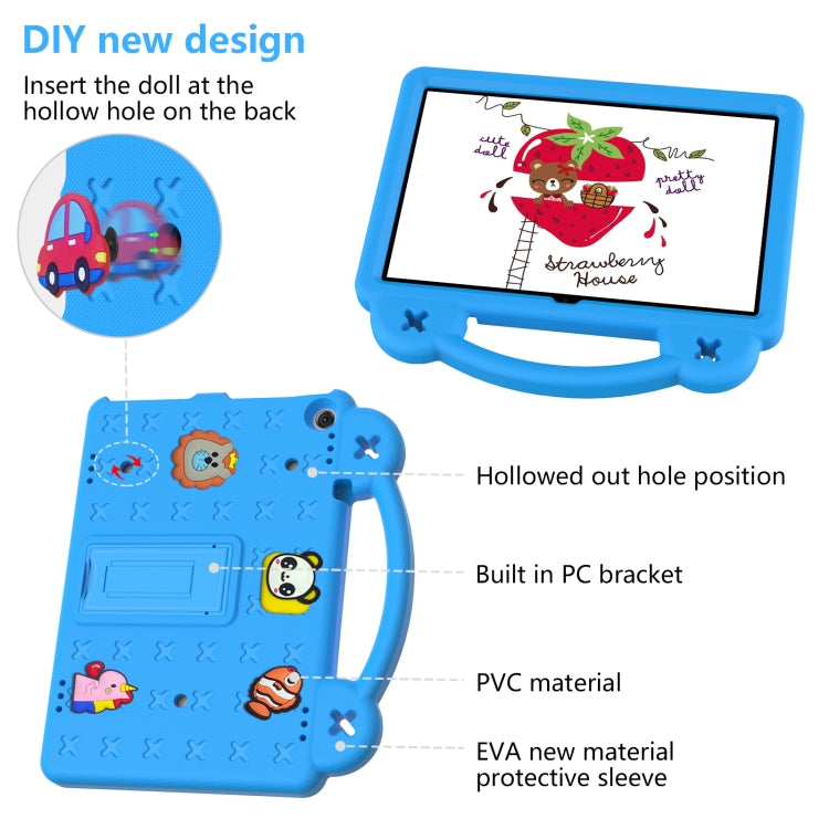 For Walmart Onn 10.1 2022 / 100071485 Handle Kickstand Children EVA Shockproof PC Tablet Case(Sky Blue) - Others by buy2fix | Online Shopping UK | buy2fix