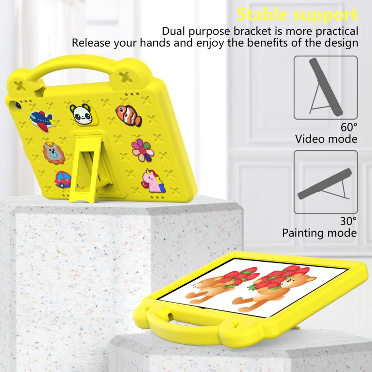 For Walmart Onn 10.1 2022 / 100071485 Handle Kickstand Children EVA Shockproof PC Tablet Case(Yellow) - Others by buy2fix | Online Shopping UK | buy2fix