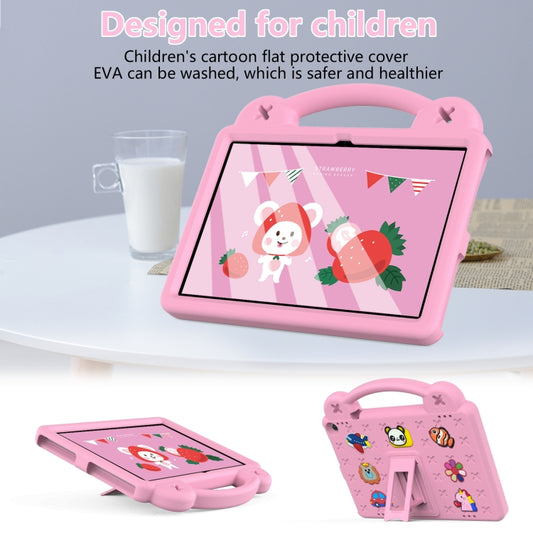 For Amazon Fire HD 10 2021 Handle Kickstand Children EVA Shockproof PC Tablet Case(Pink) - Amazon by buy2fix | Online Shopping UK | buy2fix
