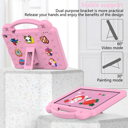 For Amazon Fire HD 10 2021 Handle Kickstand Children EVA Shockproof PC Tablet Case(Pink) - Amazon by buy2fix | Online Shopping UK | buy2fix