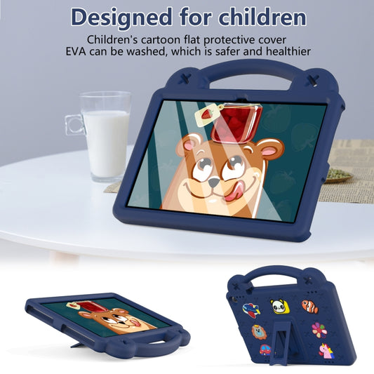 For Amazon Fire HD 10 2021 Handle Kickstand Children EVA Shockproof PC Tablet Case(Navy Blue) - Amazon by buy2fix | Online Shopping UK | buy2fix