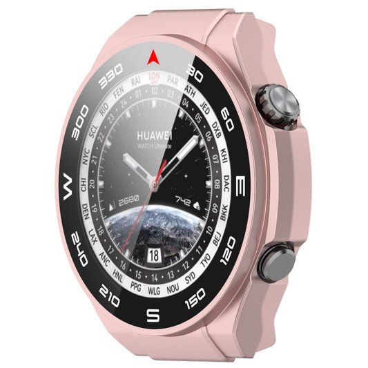 For Huawei Watch Ultimate PC+ Toughened Film Integrated Watch Protective Case(Rose Gold) by buy2fix