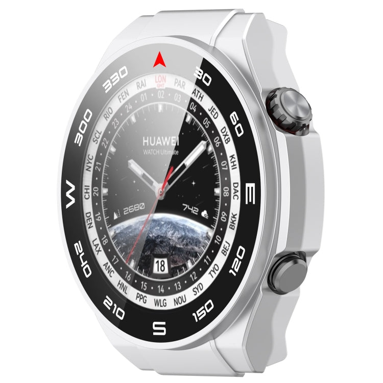 For Huawei Watch Ultimate PC+ Toughened Film Integrated Watch Protective Case(Sliver) by buy2fix