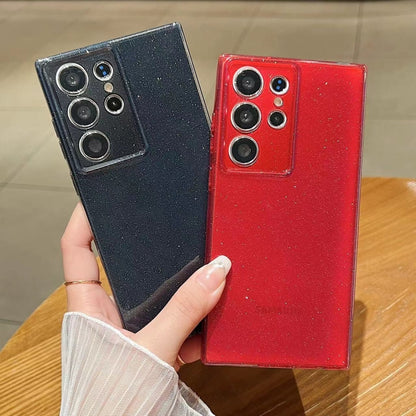 For Samsung Galaxy A15 5G Jelly Glitter Solid Color TPU Phone Case(Black) by buy2fix