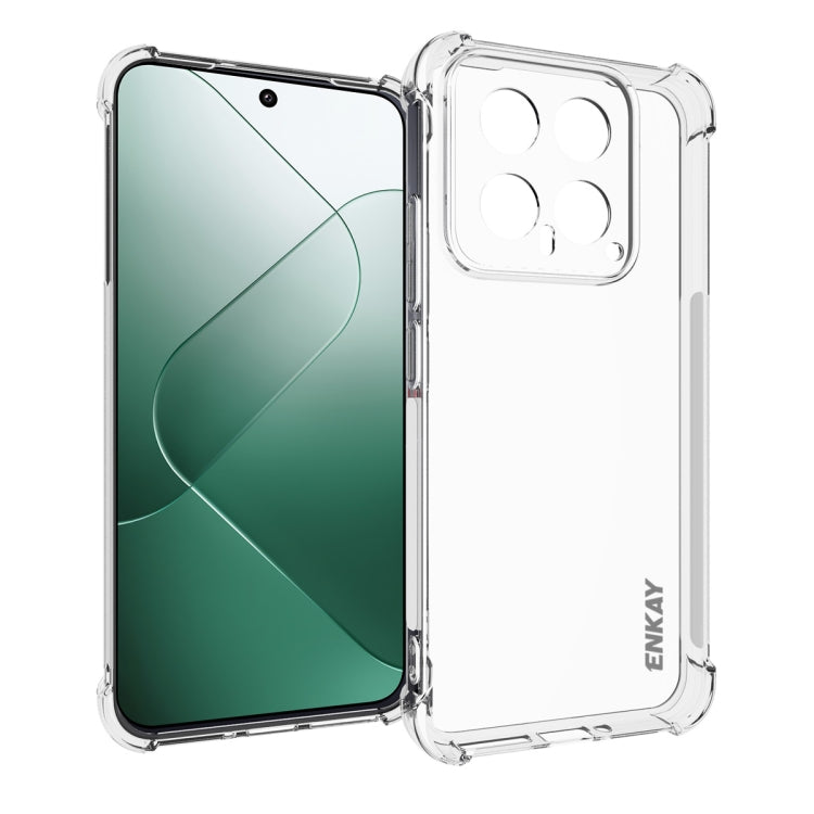For Xiaomi 14 ENKAY Hat-Prince Transparent TPU Shockproof Phone Case - Xiaomi Cases by ENKAY | Online Shopping UK | buy2fix