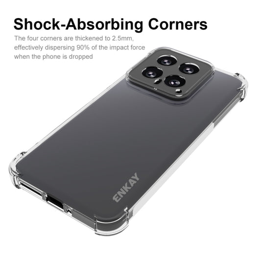 For Xiaomi 14 ENKAY Hat-Prince Transparent TPU Shockproof Phone Case - Xiaomi Cases by ENKAY | Online Shopping UK | buy2fix