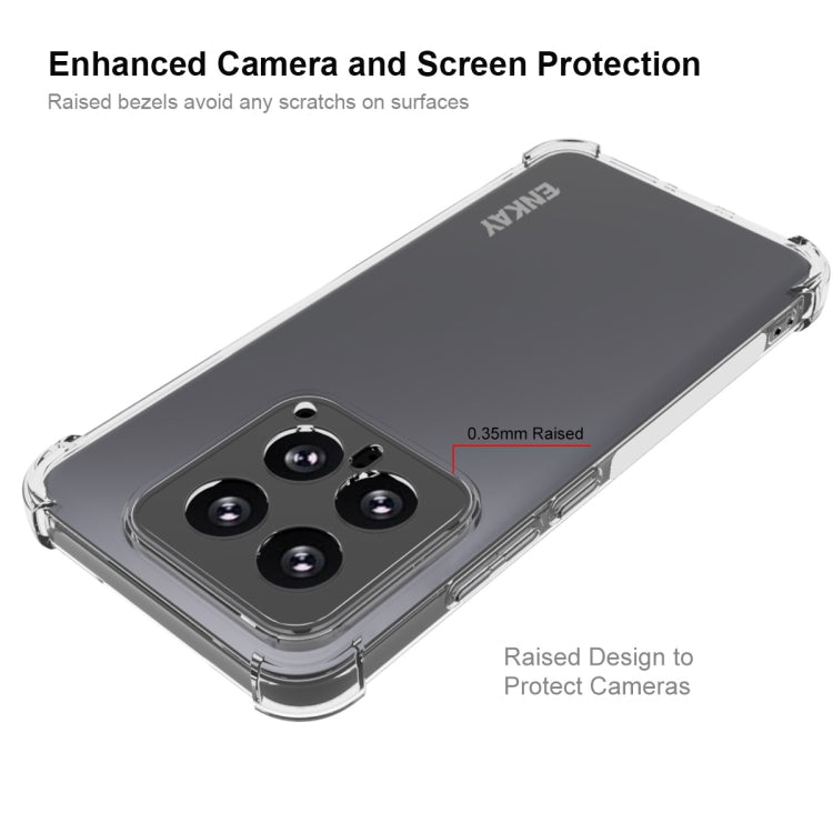 For Xiaomi 14 ENKAY Hat-Prince Transparent TPU Shockproof Phone Case - Xiaomi Cases by ENKAY | Online Shopping UK | buy2fix