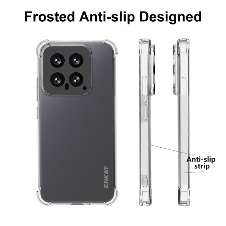 For Xiaomi 14 ENKAY Hat-Prince Transparent TPU Shockproof Phone Case - Xiaomi Cases by ENKAY | Online Shopping UK | buy2fix