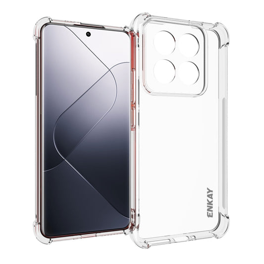 For Xiaomi 14 Pro ENKAY Hat-Prince Transparent TPU Shockproof Phone Case - 14 Pro Cases by ENKAY | Online Shopping UK | buy2fix