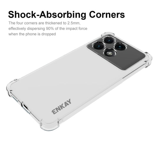 For Redmi K70E ENKAY Hat-Prince Transparent TPU Shockproof Phone Case - Xiaomi Cases by ENKAY | Online Shopping UK | buy2fix