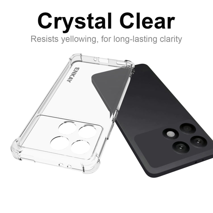 For Redmi K70 Pro ENKAY Hat-Prince Transparent TPU Shockproof Phone Case - Xiaomi Cases by ENKAY | Online Shopping UK | buy2fix