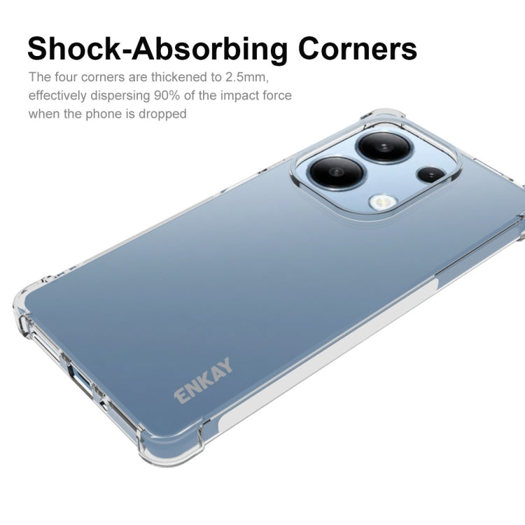 For Redmi Note 13 Pro 4G ENKAY Hat-Prince Transparent TPU Shockproof Phone Case - Xiaomi Cases by ENKAY | Online Shopping UK | buy2fix