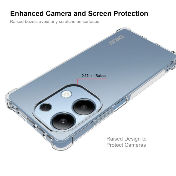 For Redmi Note 13 Pro 4G ENKAY Hat-Prince Transparent TPU Shockproof Phone Case - Xiaomi Cases by ENKAY | Online Shopping UK | buy2fix