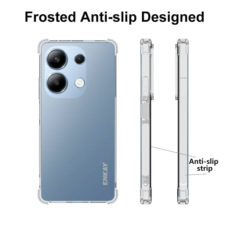 For Redmi Note 13 Pro 4G ENKAY Hat-Prince Transparent TPU Shockproof Phone Case - Xiaomi Cases by ENKAY | Online Shopping UK | buy2fix