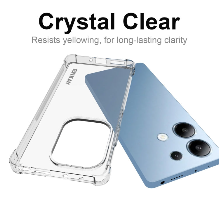 For Redmi Note 13 Pro 4G ENKAY Hat-Prince Transparent TPU Shockproof Phone Case - Xiaomi Cases by ENKAY | Online Shopping UK | buy2fix