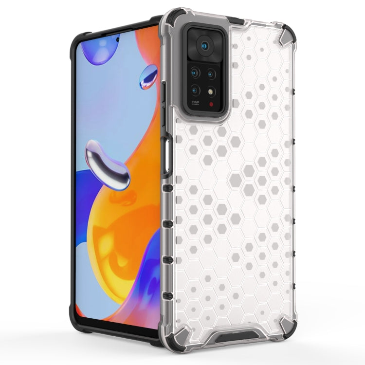 For Xiaomi Redmi Note 12 Pro 4G / Note 11 Pro 4G Global Shockproof Honeycomb Phone Case(Blue) - Xiaomi Cases by buy2fix | Online Shopping UK | buy2fix