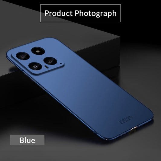 For Xiaomi 14 MOFI Micro-Frosted PC Ultra-thin Hard Phone Case(Blue) - 14 Cases by MOFI | Online Shopping UK | buy2fix