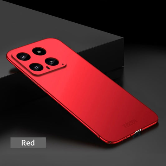 For Xiaomi 14 MOFI Micro-Frosted PC Ultra-thin Hard Phone Case(Red) - 14 Cases by MOFI | Online Shopping UK | buy2fix