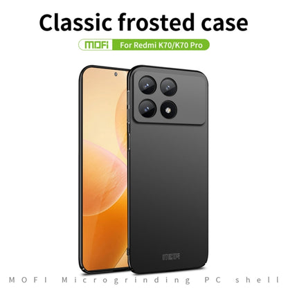 For Xiaomi Redmi K70 / K70 Pro MOFI Micro-Frosted PC Ultra-thin Hard Phone Case(Red) - Xiaomi Cases by MOFI | Online Shopping UK | buy2fix