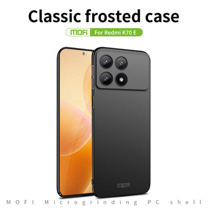 For Xiaomi Redmi K70E / Poco X6 Pro MOFI Micro-Frosted PC Ultra-thin Hard Phone Case(Black) - Xiaomi Cases by MOFI | Online Shopping UK | buy2fix