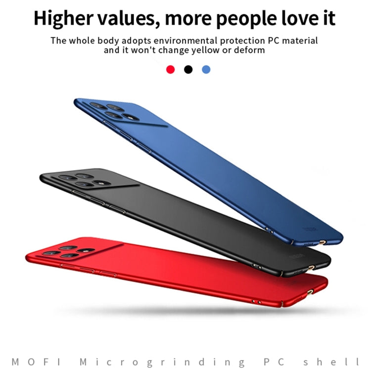 For Xiaomi Redmi K70E / Poco X6 Pro MOFI Micro-Frosted PC Ultra-thin Hard Phone Case(Blue) - Xiaomi Cases by MOFI | Online Shopping UK | buy2fix