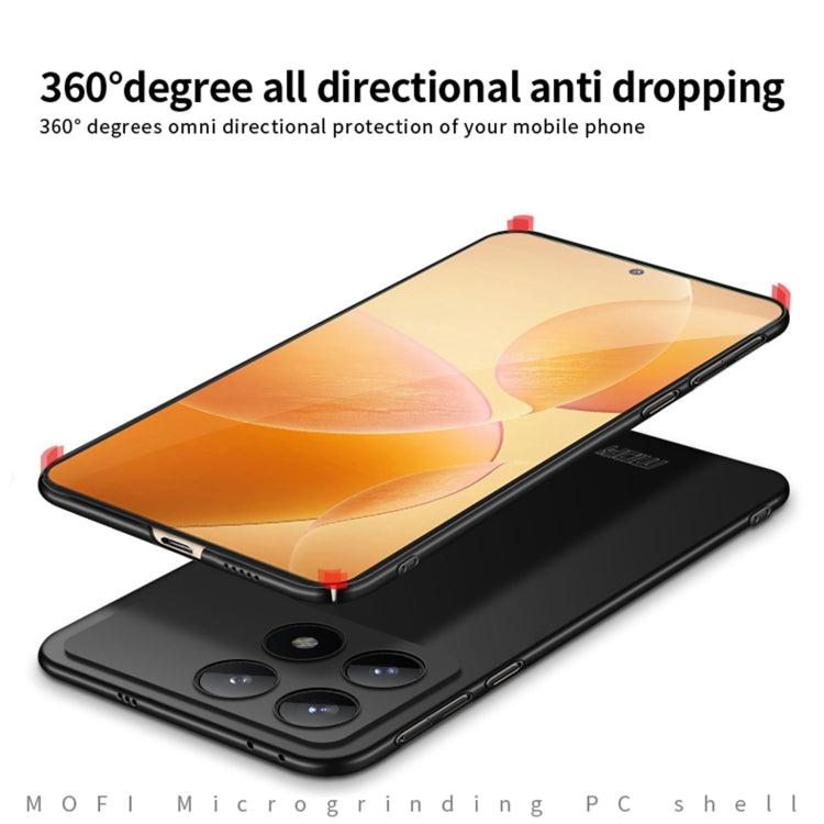 For Xiaomi Redmi K70E / Poco X6 Pro MOFI Micro-Frosted PC Ultra-thin Hard Phone Case(Blue) - Xiaomi Cases by MOFI | Online Shopping UK | buy2fix