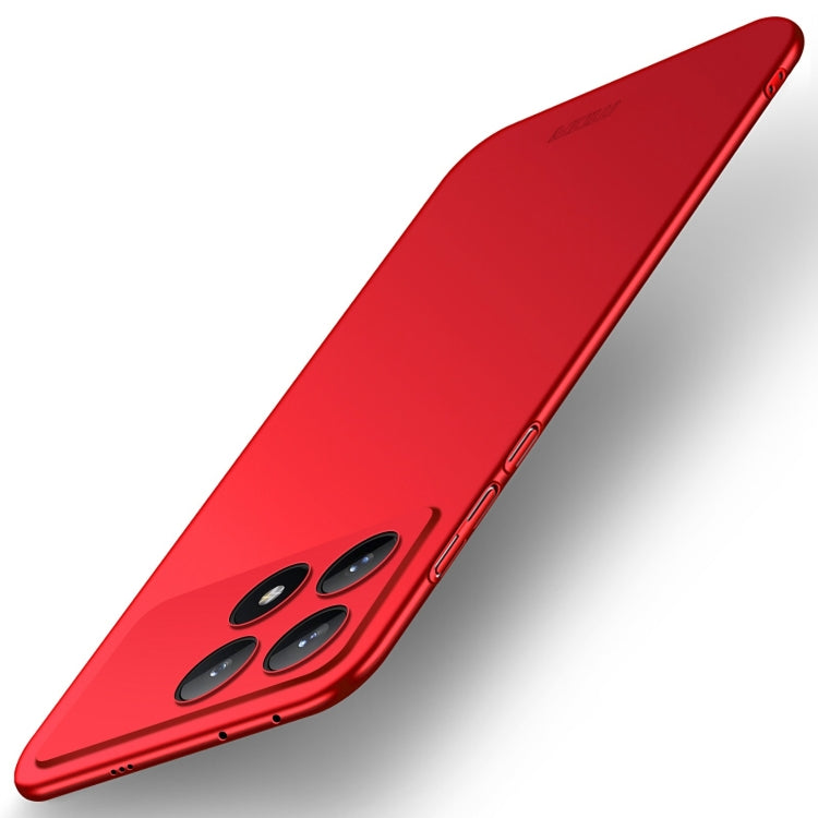 For Xiaomi Redmi K70E / Poco X6 Pro MOFI Micro-Frosted PC Ultra-thin Hard Phone Case(Red) - Xiaomi Cases by MOFI | Online Shopping UK | buy2fix