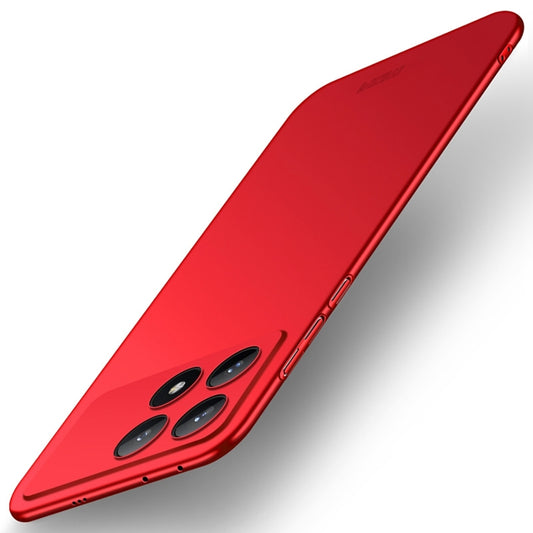 For Xiaomi Redmi K70E / Poco X6 Pro MOFI Micro-Frosted PC Ultra-thin Hard Phone Case(Red) - Xiaomi Cases by MOFI | Online Shopping UK | buy2fix