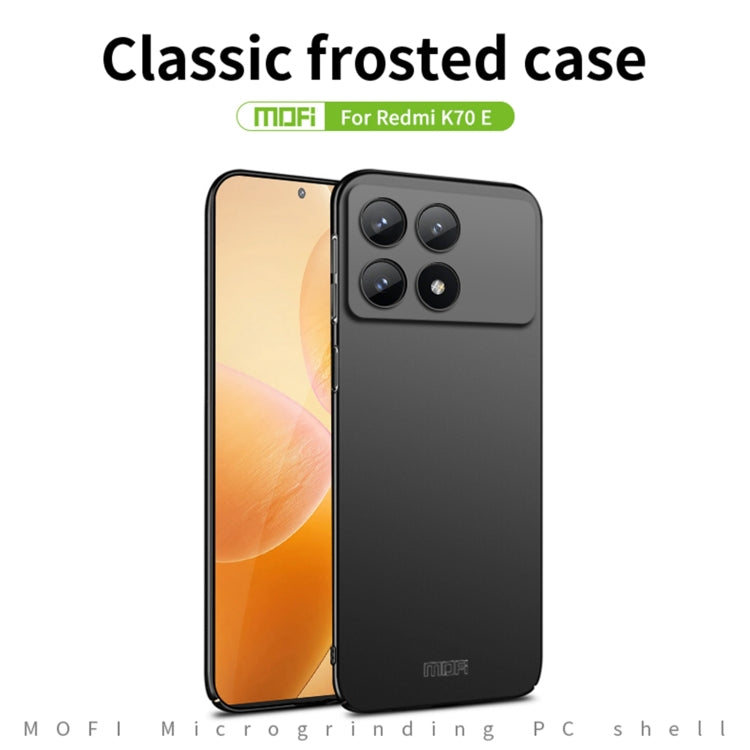 For Xiaomi Redmi K70E / Poco X6 Pro MOFI Micro-Frosted PC Ultra-thin Hard Phone Case(Red) - Xiaomi Cases by MOFI | Online Shopping UK | buy2fix