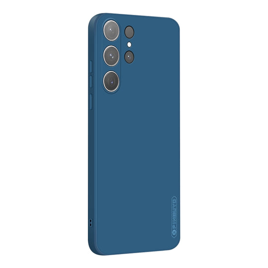 For Galaxy S24 Ultra 5G PINWUYO Sense Series Liquid Silicone TPU Phone Case(Blue)