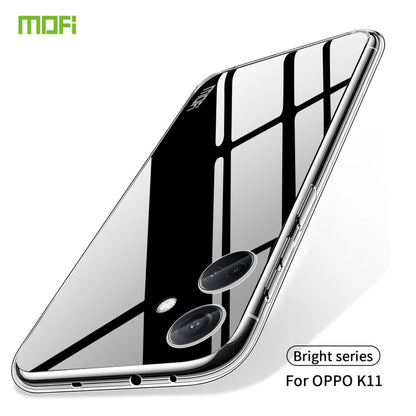 For OPPO K11 MOFI Ming Series Transparent Ultra-thin TPU Phone Case(Transparent) by MOFI