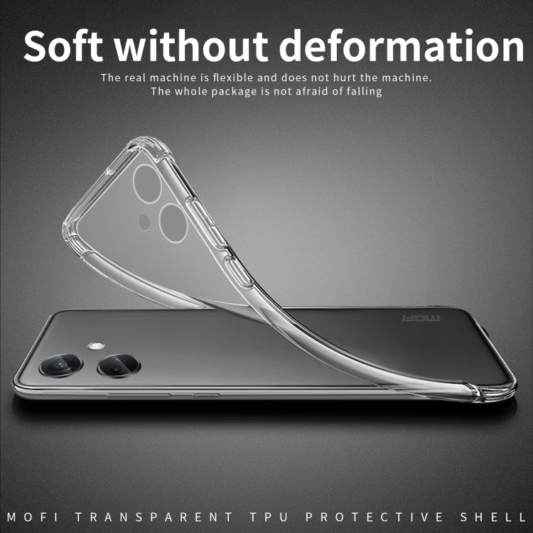 For OPPO K11 MOFI Ming Series Transparent Ultra-thin TPU Phone Case(Transparent) by MOFI