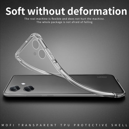 For OPPO K11 MOFI Ming Series Transparent Ultra-thin TPU Phone Case(Transparent) by MOFI