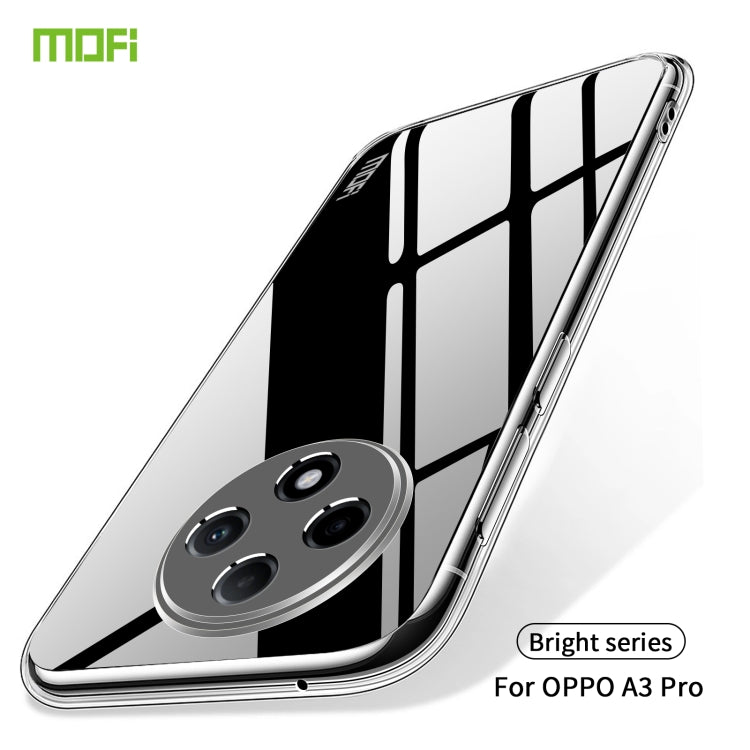 For OPPO A3 Pro MOFI Ming Series Transparent Ultra-thin TPU Phone Case(Transparent) by MOFI