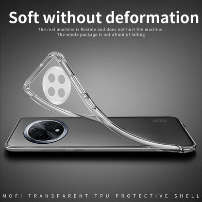 For OPPO A3 Pro MOFI Ming Series Transparent Ultra-thin TPU Phone Case(Transparent) by MOFI
