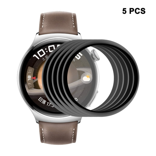 5pcs For Huawei Watch 4 ENKAY 3D Full Coverage Soft PC Edge + PMMA HD Screen Protector Film