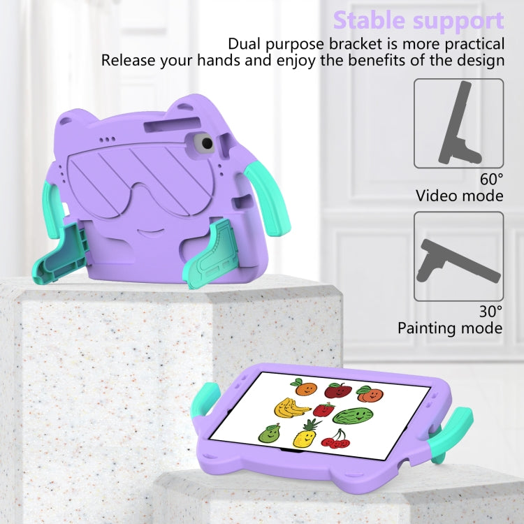 For Sumsung Galaxy Tab A8 10.5 2021 Ice Baby EVA Shockproof Hard PC Tablet Case(Light Purple+Mint Green) - Other Galaxy Tab PC by buy2fix | Online Shopping UK | buy2fix