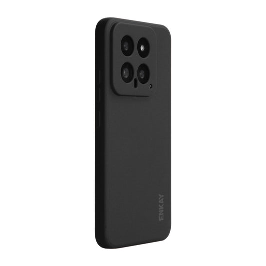 For Xiaomi 14 ENKAY Hat-Prince Liquid Silicone Shockproof Soft Phone Case(Black) - Xiaomi Cases by ENKAY | Online Shopping UK | buy2fix