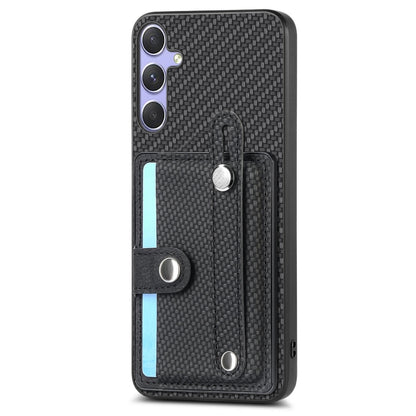 For Samsung Galaxy S25 5G Wristband Kickstand Wallet Back Phone Case with Tool Knife(Black) by buy2fix