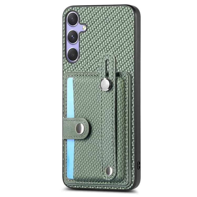For Samsung Galaxy S25 Ultra 5G Wristband Kickstand Wallet Back Phone Case with Tool Knife(Green) by buy2fix