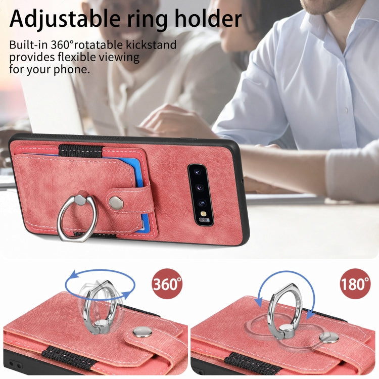 For Samsung Galaxy S25 Ultra 5G Retro Skin-feel Ring Card Wallet Phone Case(Brown) by buy2fix