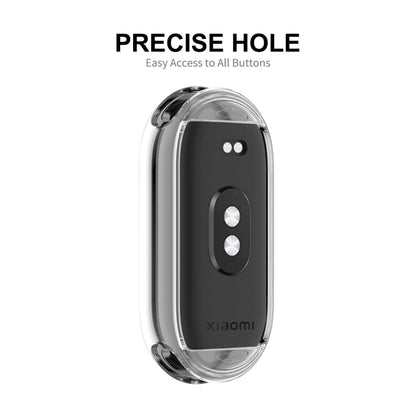 For Xiaomi Mi Band 8 ENKAY Hat-Prince Full Coverage Transparent Soft TPU Case with Screen Protection - Watch Cases by ENKAY | Online Shopping UK | buy2fix