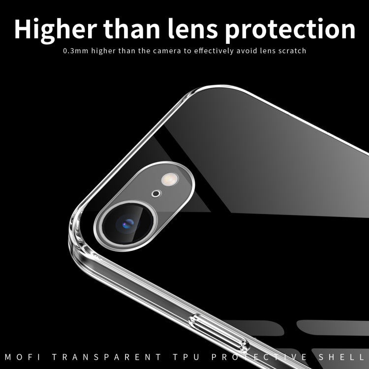 For iPhone 16e MOFI Ming Series Ultra-thin TPU Phone Case(Transparent) - iPhone 16e Cases by MOFI | Online Shopping UK | buy2fix