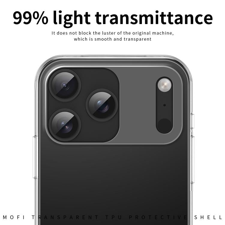 For iPhone 17 Pro Max MOFI Ming Series Ultra-thin TPU Phone Case(Transparent) - iPhone 17 Pro Max Cases by MOFI | Online Shopping UK | buy2fix